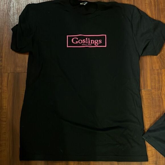 BRAND NEW Gosling T Shirt - Black TShirt, Pink Logo Writing, Bundled with Tank - Picture 2 of 5